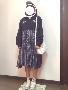 「パナマボーイ」｜nanaさん（レディース・158cm）の春コーディネート