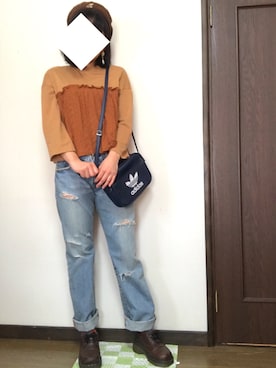 「w closet」｜「アイテム（ハンチング/ベレー帽）」を使った、nanaさん（レディース・158cm）の春コーディネート