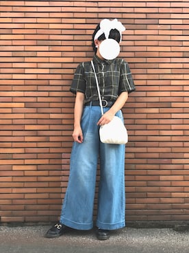 「nice claup」｜「アイテム（アクセサリー）」を使った、nanaさん（レディース・158cm）の夏コーディネート