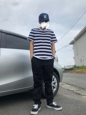 「TESTIFY（テスティファイ）のアイテム」を使った、リョーマさん（メンズ・158cm）の夏コーディネート