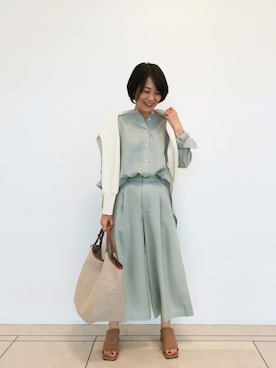 「リネン風」｜rd_mioさん（レディース・153cm）の春コーディネート