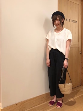 「coen スタッフスタイリング」｜coen ゆきさん（レディース・156cm）の春コーディネート