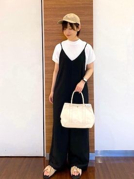 「KELTY（ケルティ）のアイテム」を使った、coen ゆきさん（レディース・156cm）の夏コーディネート