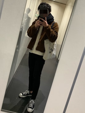 「アイテム（ブルゾン）」を使った、nissyさん（メンズ・173cm・10代）の冬コーディネート