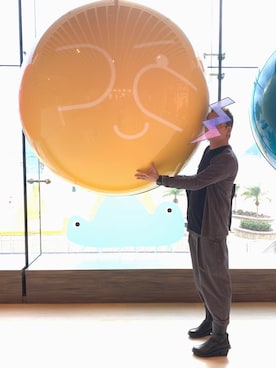 「iT（イット）のアイテム（ノーカラージャケット）」を使った、Xさん（メンズ・175cm）の冬コーディネート