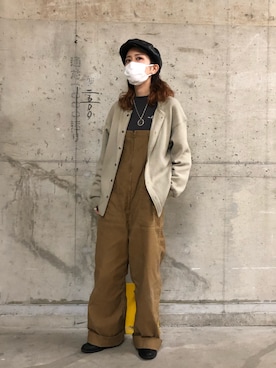 「コロナに負けない」｜Reiさん（レディース・156cm）の冬コーディネート