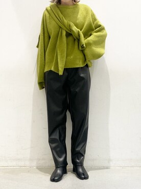 「koe（コエ）のアイテム（その他パンツ）」を使った、かきさん（レディース・157cm）の冬コーディネート