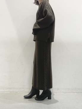 「koe（コエ）のアイテム」を使った、かきさん（レディース・157cm）の冬コーディネート