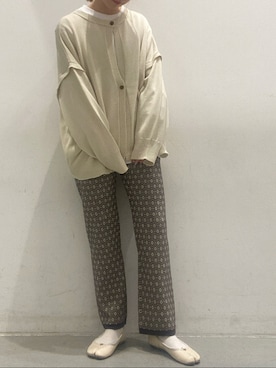 「koe（コエ）のアイテム（その他パンツ）」を使った、かきさん（レディース・157cm）の冬コーディネート