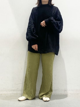 「koe（コエ）のアイテム（その他パンツ）」を使った、かきさん（レディース・157cm）の春コーディネート