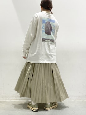 「koe（コエ）のアイテム」を使った、かきさん（レディース・157cm）の春コーディネート