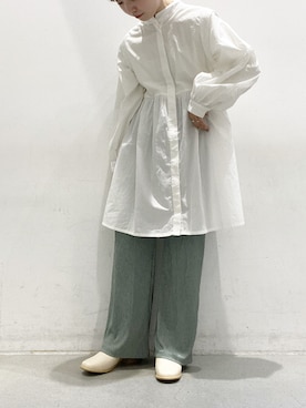 「koe（コエ）のアイテム（その他パンツ）」を使った、かきさん（レディース・157cm）の春コーディネート