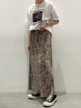 「koe（コエ）のアイテム」を使った、かきさん（レディース・157cm）の春コーディネート