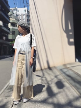 「coca（coca）（コカ）のアイテム（アクセサリー）」を使った、yurryさん（レディース・159cm）の秋コーディネート