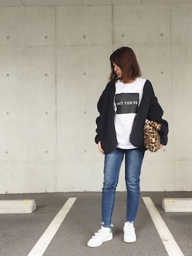 「ファークラッチ」｜「アイテム（ジャケット/アウター）」を使った、yurryさん（レディース・159cm）の秋コーディネート