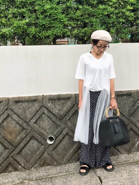 「folklore（フォルクローレ）のアイテム」を使った、yurryさん（レディース・159cm）の春コーディネート