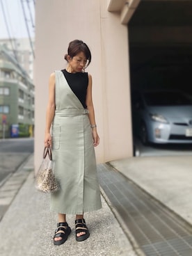 「リブ　」｜「アイテム（腕時計）」を使った、yurryさん（レディース・160cm）の夏コーディネート