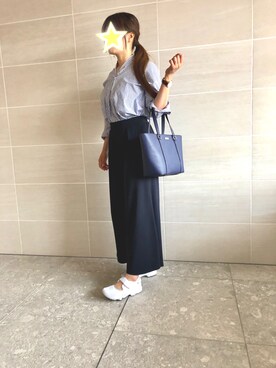 「Daniel Wellington（ダニエルウェリントン）の【Daniel Wellington】レザーバンド３６ＭＭ（アナログ腕時計）」を使った、miiさん（レディース・162cm）の夏コーディネート