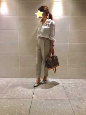 「Daniel Wellington（ダニエルウェリントン）の【Daniel Wellington】レザーバンド３６ＭＭ（アナログ腕時計）」を使った、miiさん（レディース・162cm）の夏コーディネート