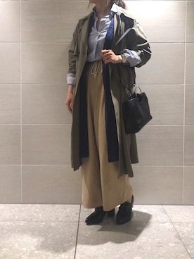 「SUPER HAKKA（スーパーハッカ）のアイテム」を使った、miiさん（レディース・162cm）の秋コーディネート