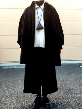 「Dr. Martens（ドクターマーチン）のアイテム（財布/小物）」を使った、こうもりさんさん（メンズ・170cm）の冬コーディネート