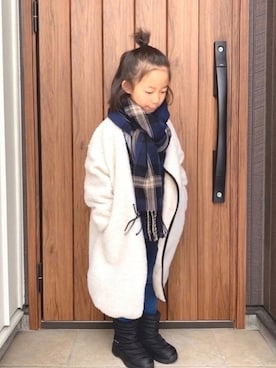 「コロンビア」｜「アイテム（その他）」を使った、m.yさん（キッズ・120cm）の冬コーディネート