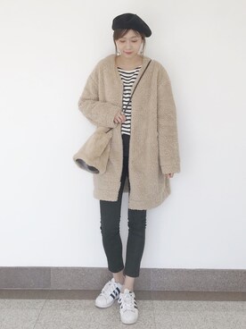 wei☆chanさん（レディース・166cm）の冬コーディネート