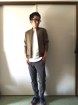 「MICHEL KLEIN（ミッシェル・クラン）のアイテム（ジャケット/アウター）」を使った、golden.Kさん（メンズ・166cm）の春コーディネート
