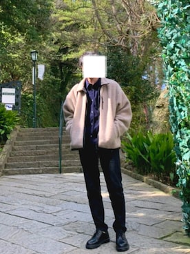 「GU（ジーユー）の（GU）スキニーフィットジーンズ（MEN ⁄ ジーンズ）」を使った、taiさん（メンズ・168cm）の春コーディネート