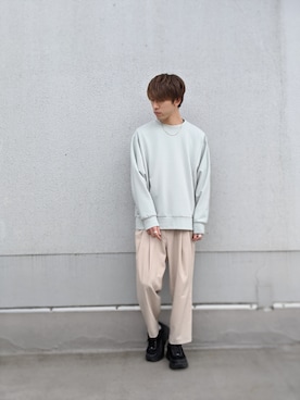 「tk.TAKEO KIKUCHI（ティーケータケオキクチ）のアイテム（スウェット）」を使った、tk.TAKEO KIKUCHI 京都藤井大丸店さん（メンズ・178cm）の春コーディネート