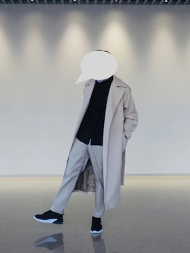 「大学生コーデ」｜「アイテム（その他アウター）」を使った、violetさん（メンズ・171cm）の冬コーディネート