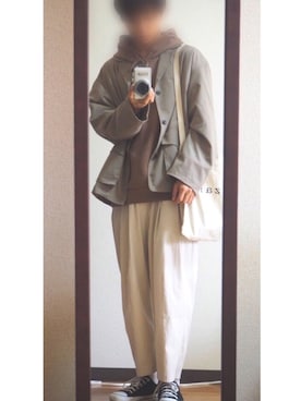 「Lazar（ラザル）のアイテム（バッグ）」を使った、ShinTaさん（メンズ・165cm）の冬コーディネート