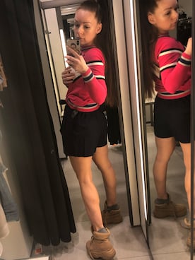 「アイテム（ブーティ）」を使った、VydrinaAさん（レディース・165cm・30代）の冬コーディネート