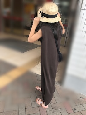 「coca（coca）（コカ）のアイテム（帽子）」を使った、M♡Aさん（キッズ・143cm）の夏コーディネート