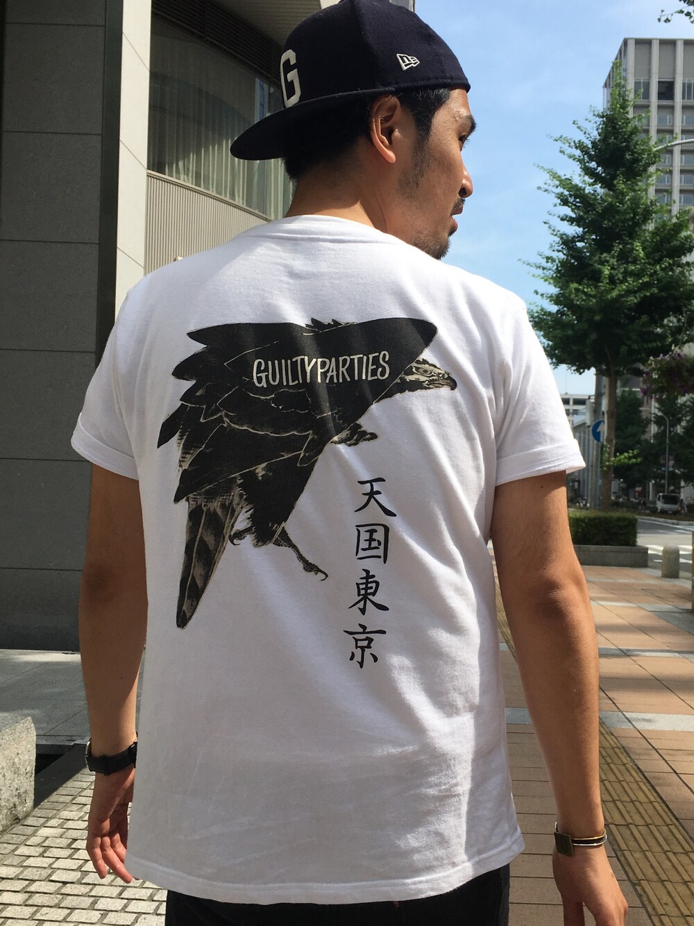 「Tシャツ、ラフ、WACKO MARIA 、夏コーデ、カジュアルコーデ、神戸、美容室、GUILTY PARTIES、三宮、reflection」｜「WACKO MARIAのスタンダードクルーネックTシャツ（Tシャツ/カットソー、ホワイト系）」を使った、REFLECTIONさん（メンズ・175cm）の夏コーディネートの1枚目の写真