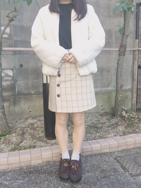 もく ❤︎さん（レディース・154cm）の冬コーディネート