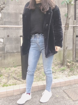 「Silky（シルキー）のアイテム」を使った、もく ❤︎さん（レディース・154cm）の冬コーディネート