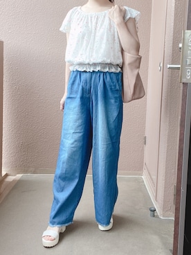 「涼しげ」｜もく ❤︎さん（レディース・155cm）の夏コーディネート