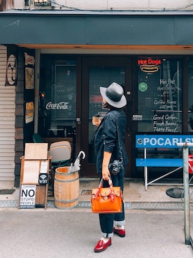 「Engineered Garments（エンジニアードガーメンツ）のアイテム（ジャケット/アウター）」を使った、yuiさん（レディース・158cm）の秋コーディネート