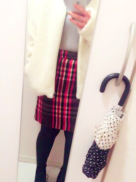 「AS KNOW AS PINKY（アズノゥアズピンキー）のアイテム（ブーティ）」を使った、にごうさん（レディース・155cm）の冬コーディネート