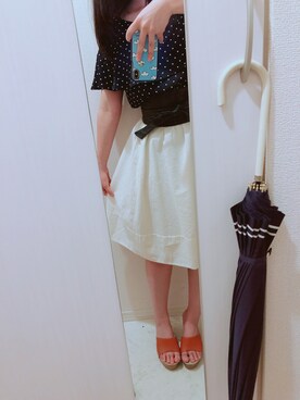 「SFW（エスエフダブリュー）のアイテム（サンダル）」を使った、にごうさん（レディース・155cm）の夏コーディネート