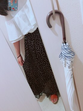 「SFW（エスエフダブリュー）のアイテム（サンダル）」を使った、にごうさん（レディース・155cm）の夏コーディネート