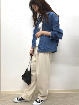 「classicalelf（クラシカルエルフ）のアイテム（ジャケット/アウター）」を使った、natsuno06さん（レディース・163cm）の春コーディネート