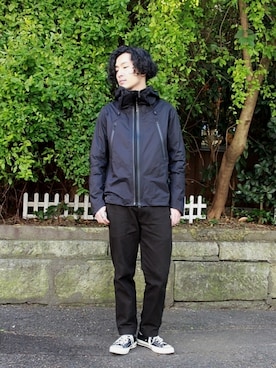 「DESCENTE ALLTERRAIN（デサント　オルテライン）のアイテム（ブルゾン）」を使った、shimoさん（メンズ・175cm）の冬コーディネート