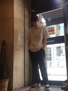 「BEN DAVIS/PROJECT LINE（ベンデイビスプロジェクトライン）のアイテム」を使った、BENCH AT THE GREENEさん（メンズ・173cm）の春コーディネート