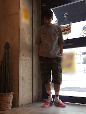 「BEN DAVIS/PROJECT LINE（ベンデイビスプロジェクトライン）のアイテム」を使った、BENCH AT THE GREENEさん（メンズ・173cm）の春コーディネート