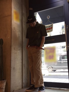「BEN DAVIS/PROJECT LINE（ベンデイビスプロジェクトライン）のアイテム」を使った、BENCH AT THE GREENEさん（メンズ・173cm）の春コーディネート