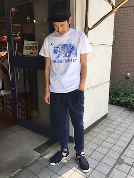 「BEN DAVIS/PROJECT LINE（ベンデイビスプロジェクトライン）のアイテム」を使った、BENCH AT THE GREENEさん（メンズ・173cm）の夏コーディネート