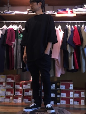 「BEN DAVIS/PROJECT LINE（ベンデイビスプロジェクトライン）のアイテム」を使った、BENCH AT THE GREENEさん（メンズ・173cm）の夏コーディネート
