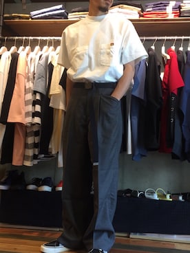 「BEN DAVIS/PROJECT LINE（ベンデイビスプロジェクトライン）のアイテム」を使った、BENCH AT THE GREENEさん（メンズ・173cm）の夏コーディネート